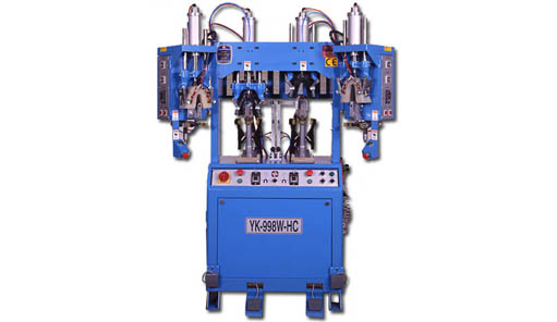 YK-998W-HC Double Cooling & Heating Backpart Moulding Machine With Flanging Wipers